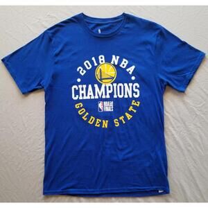 Golden State Warriors 2018 Nba Champions T-Shirt Blue M